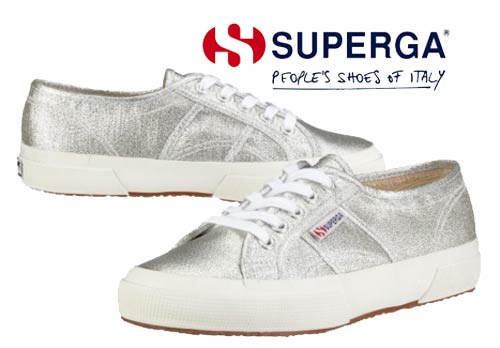 zapatillas superga plateadas