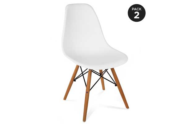 pack 2 sillas de diseño retro baratas ofertas descuentos chollos blog de ofertas