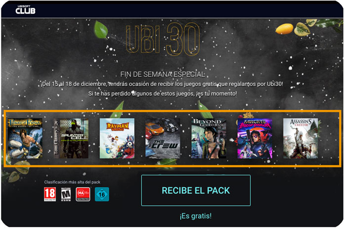 pack juegos gratis ubisoft navidad 2016 chollos rebajas blog de ofertas bdo
