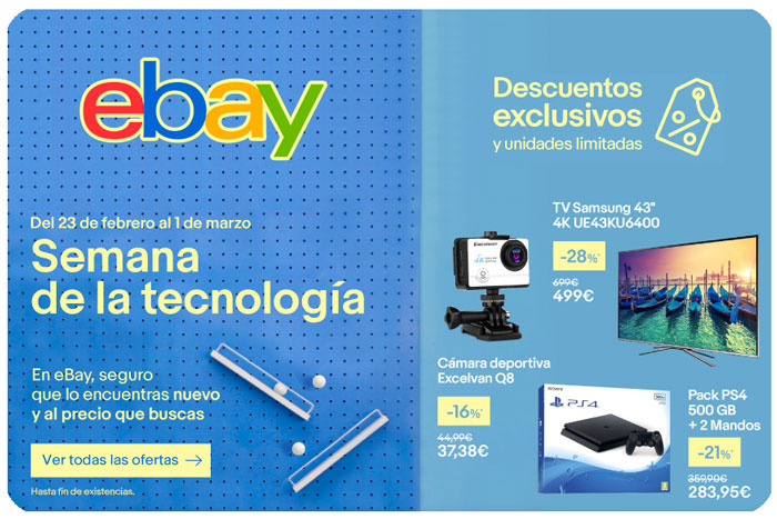 comprar gadgets semana de la tecnologia ebay chollos rebajas blog de ofertas bdo