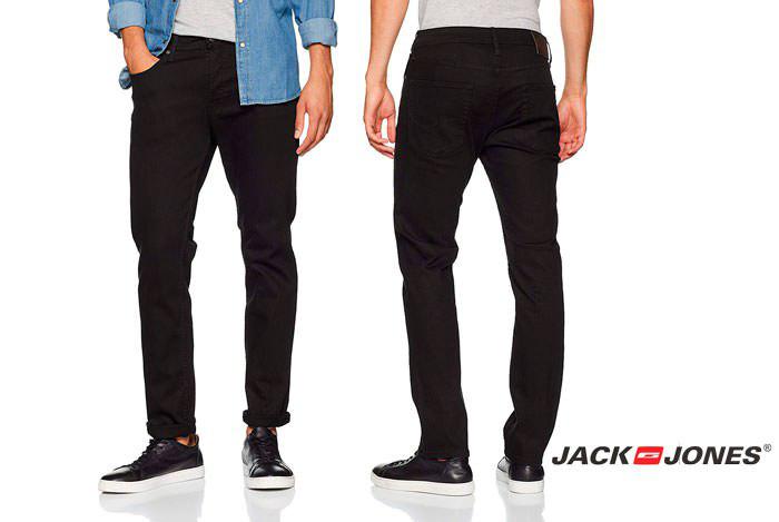 Pantalones Jack & Jones negros baratos