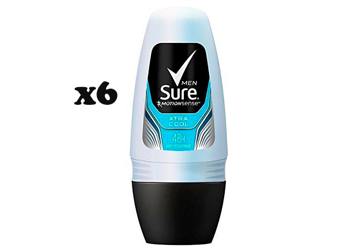 pack 6 desodorantes Sure Men Extra cool barato 