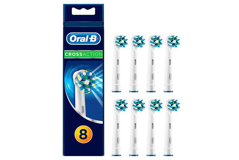 pack 8 cabezales Oral-B Cross Action baratos 